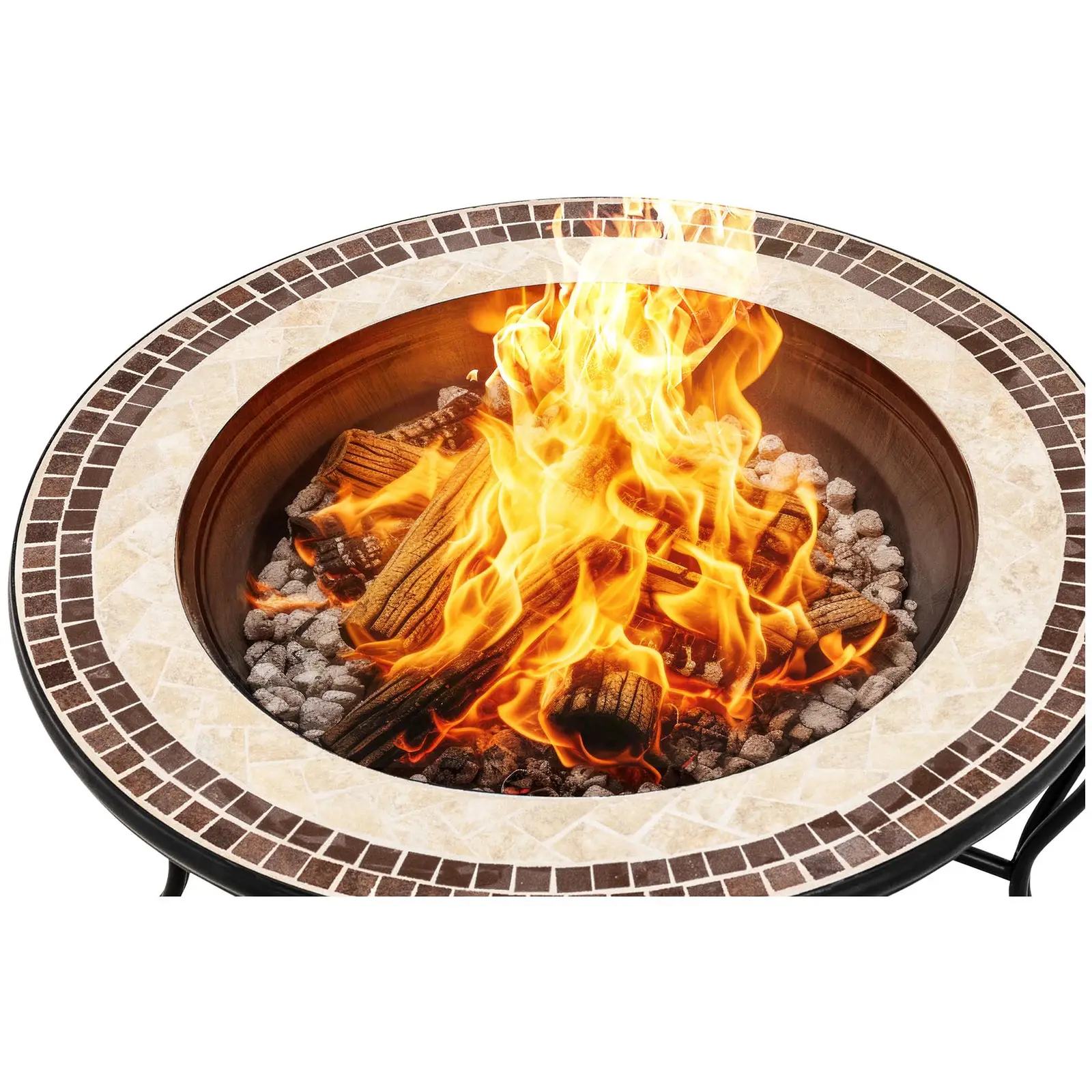Bord med indbygget grill - 76 cm i diameter