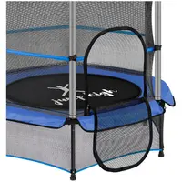 Trampoline for barn med sikkerhetsnett - 140 cm - 50 kg - blå