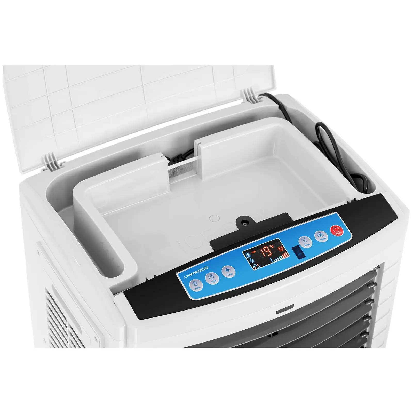 Occasion Rafraichisseur d’air évaporatif 3-en-1 - Réservoir d’eau de 40 l - Télécommande