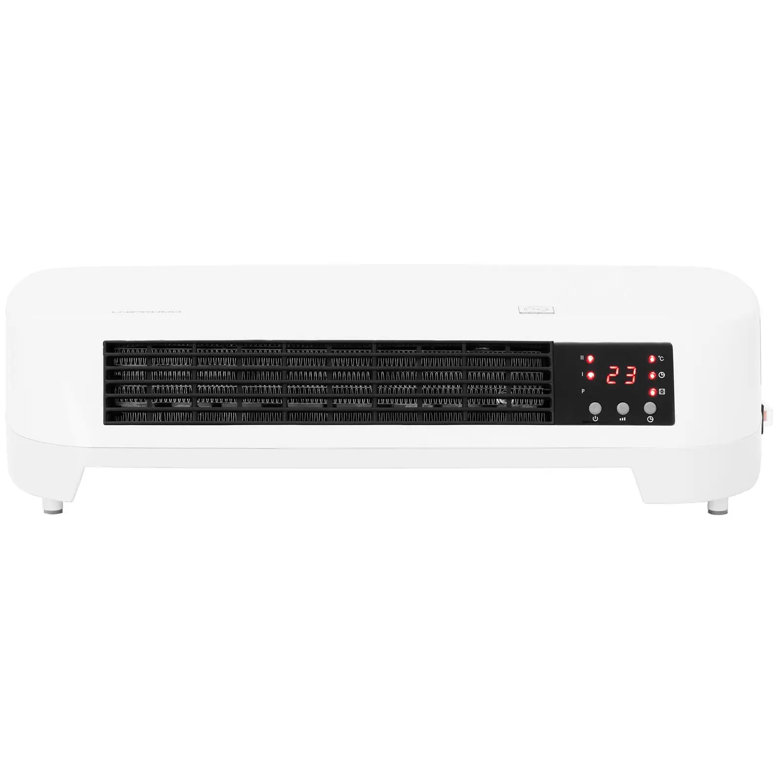 Nástěnný teplovzdušný ventilátor - keramika - 10 až 49 °C - 1 000 W/2 000 W - dálkové ovládání (Dálkové ovládání: Ano)