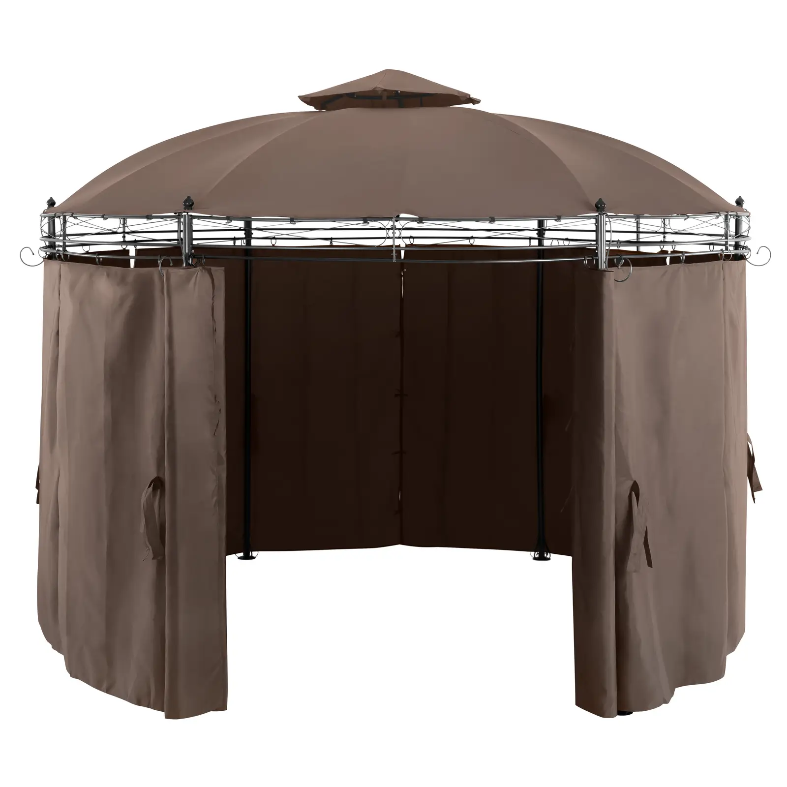 Pergola ronde - Ø 3,50 m - 180 g/m² - Beige (Résistance UV: Oui)