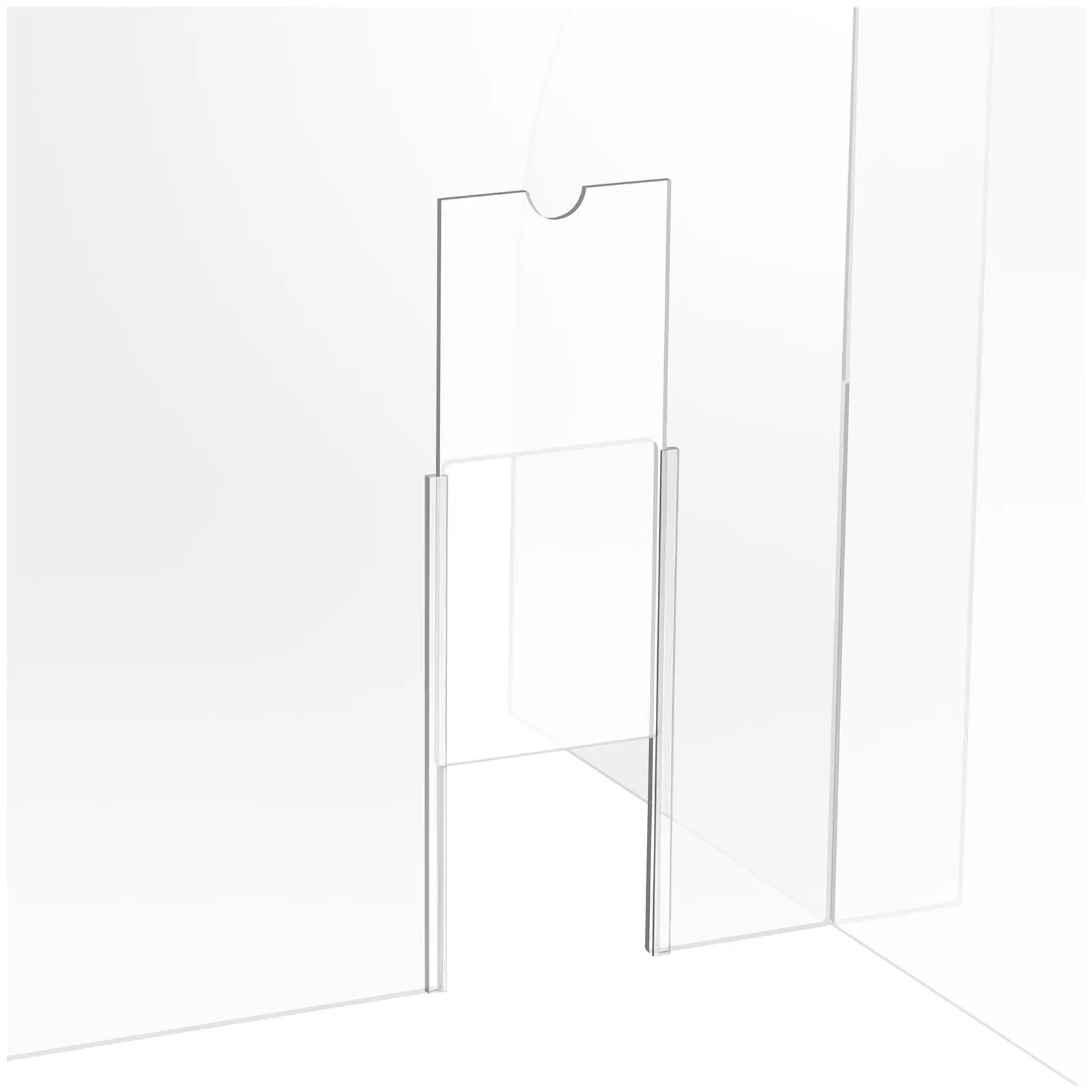 Plexiglas-skærm - 82 x 60 cm - luge 25 x 12 cm