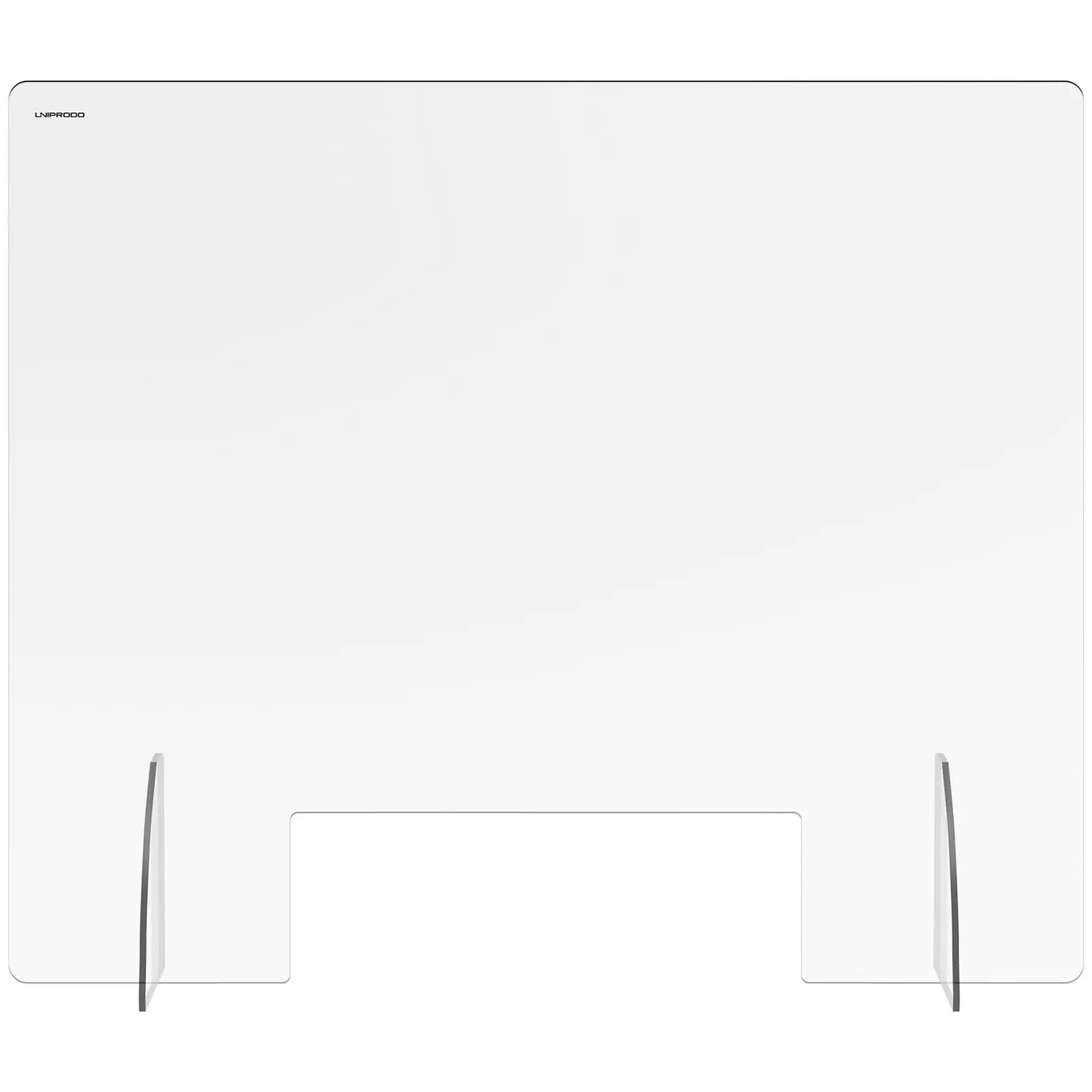 Protection plexiglass - 95 x 80 cm - Verre acrylique - Passe-documents 30 x 10 cm (Couleur(s): Transparent)
