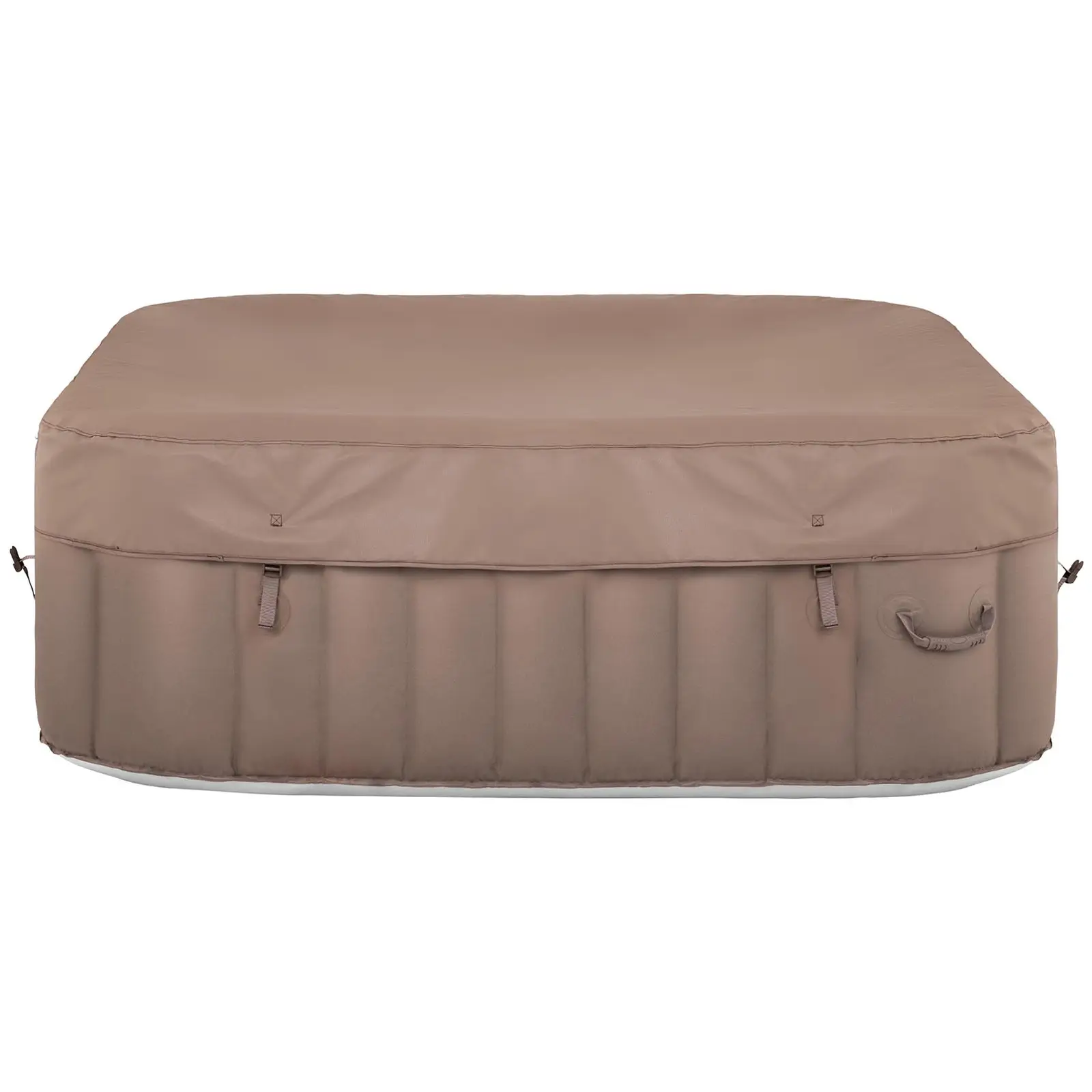 Oppustelig spa - 900 l - 6 personer - 130 dyser - beige/hvid