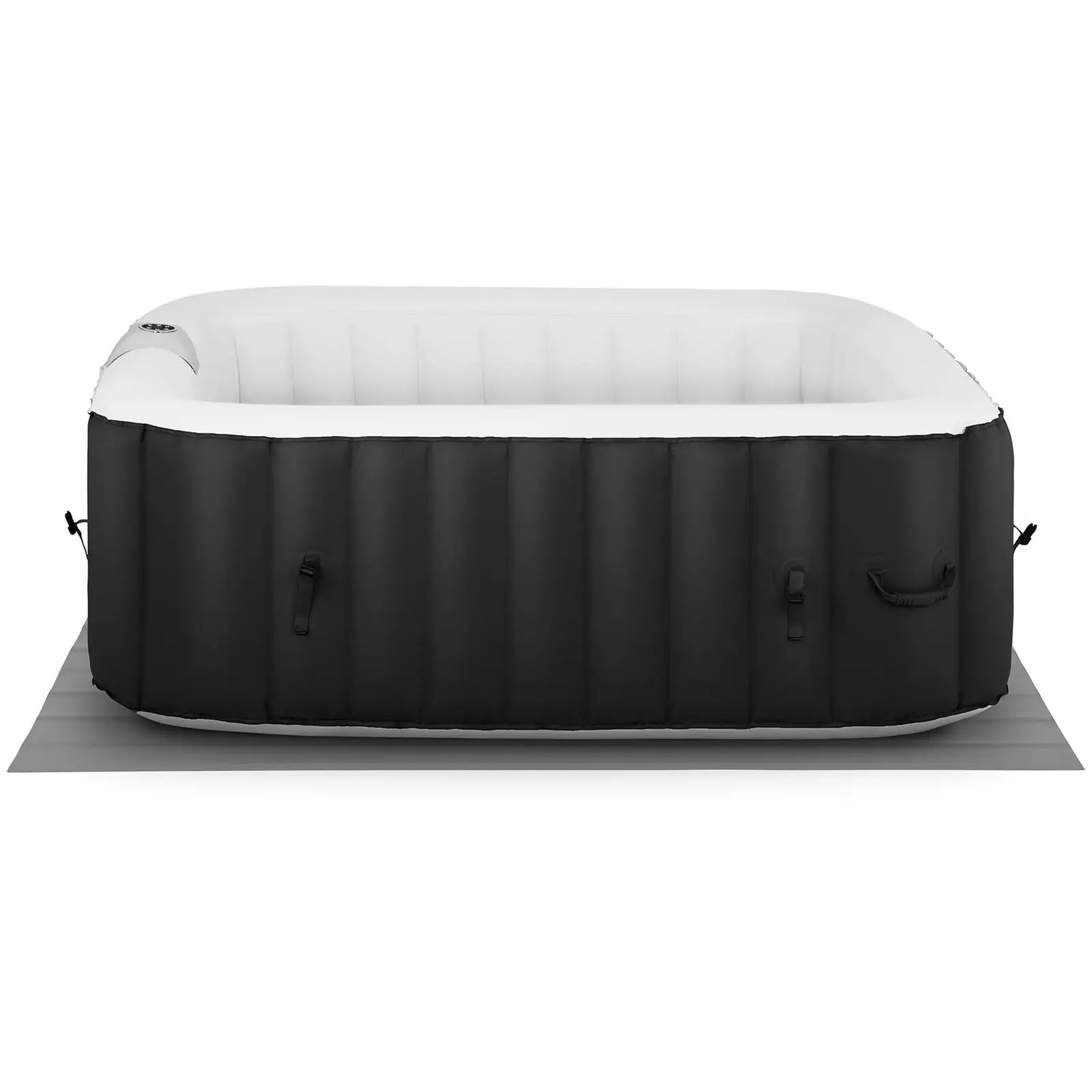 Jacuzzi ogrodowe - 600 l - 4 osoby - czarno-białe