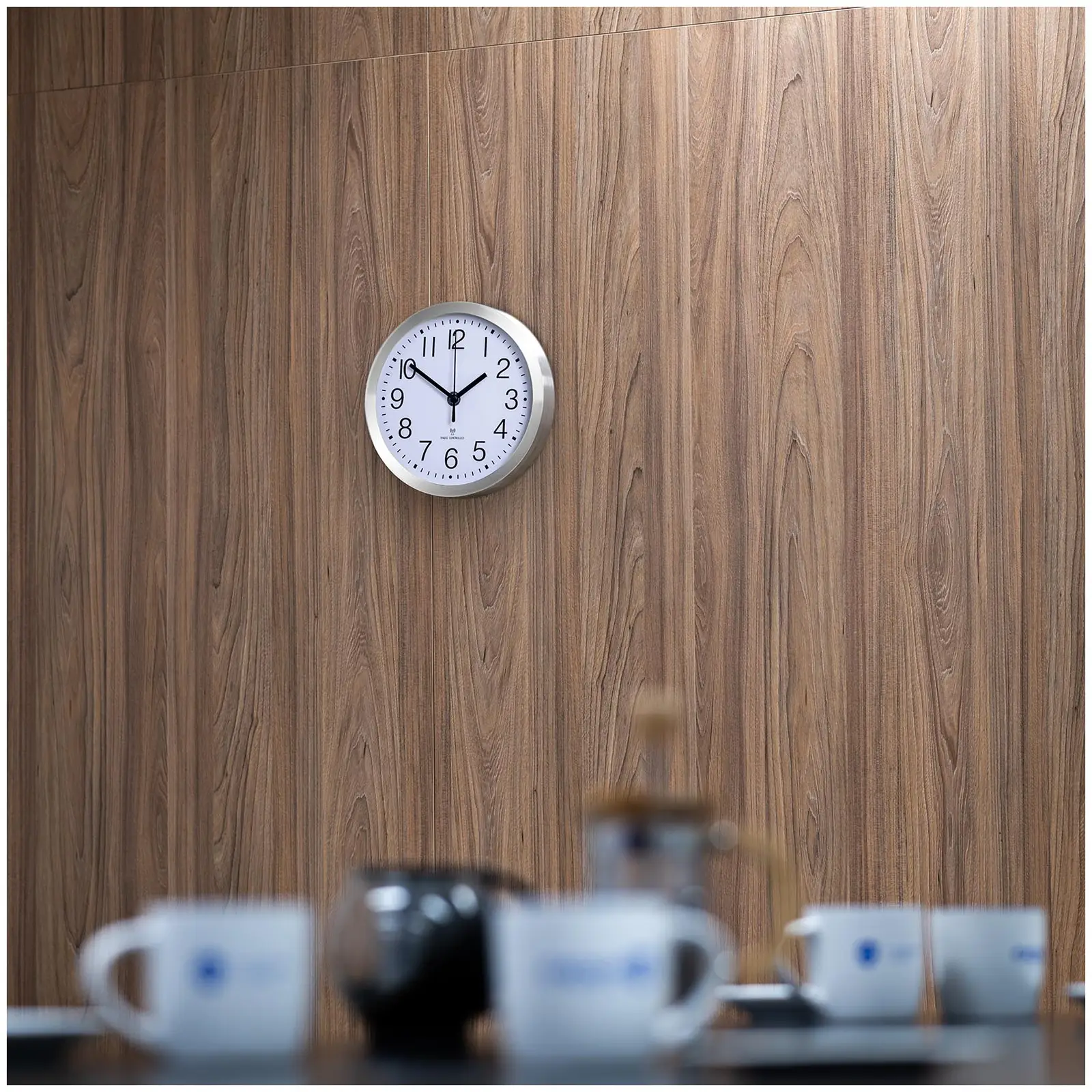 Reloj de pared - radiocontrol - Ø 20,5 cm - marcho ancho