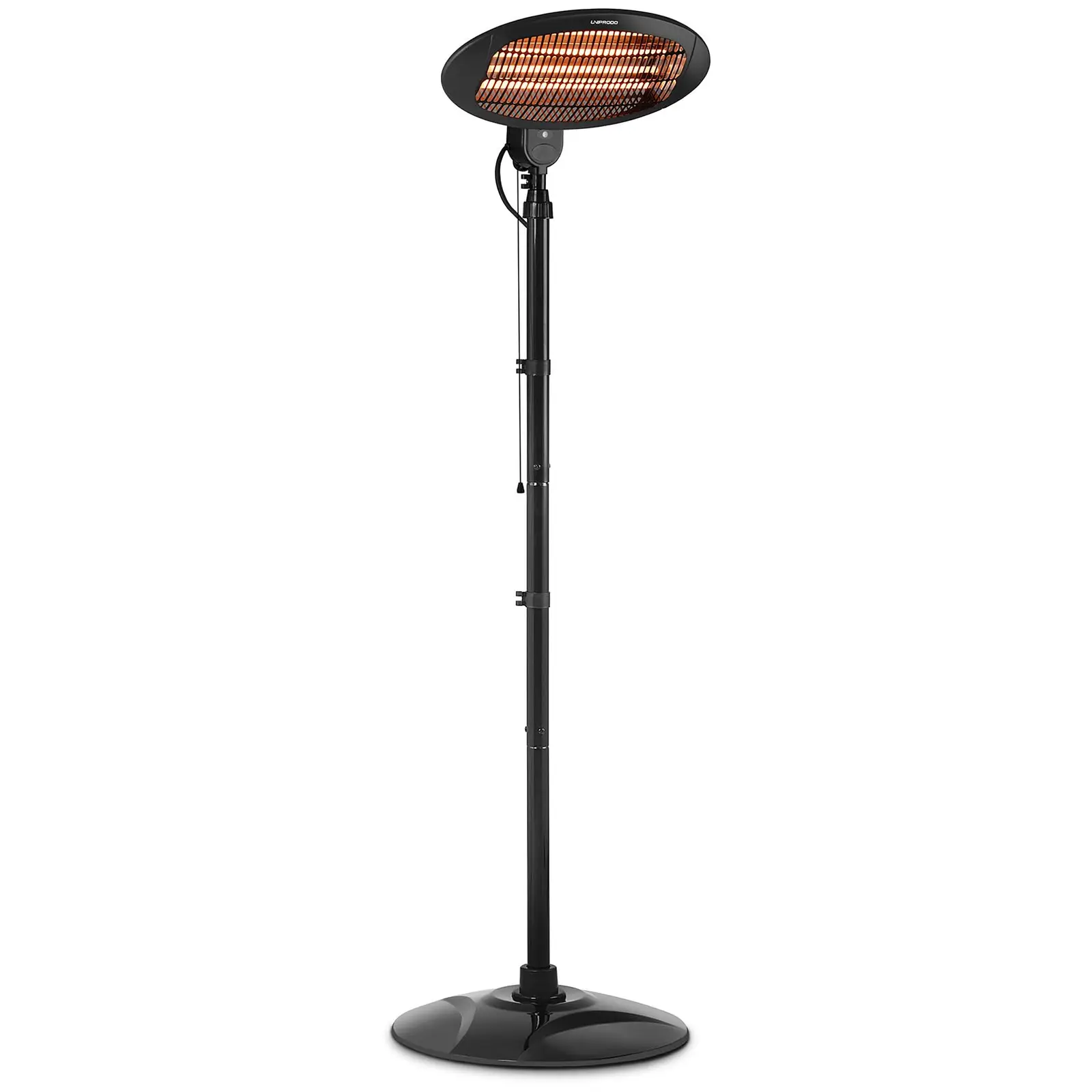 B-Ware Heizstrahler Infrarot - 2000 W - Höhe 1,8 - 2,1 m - Standheizer