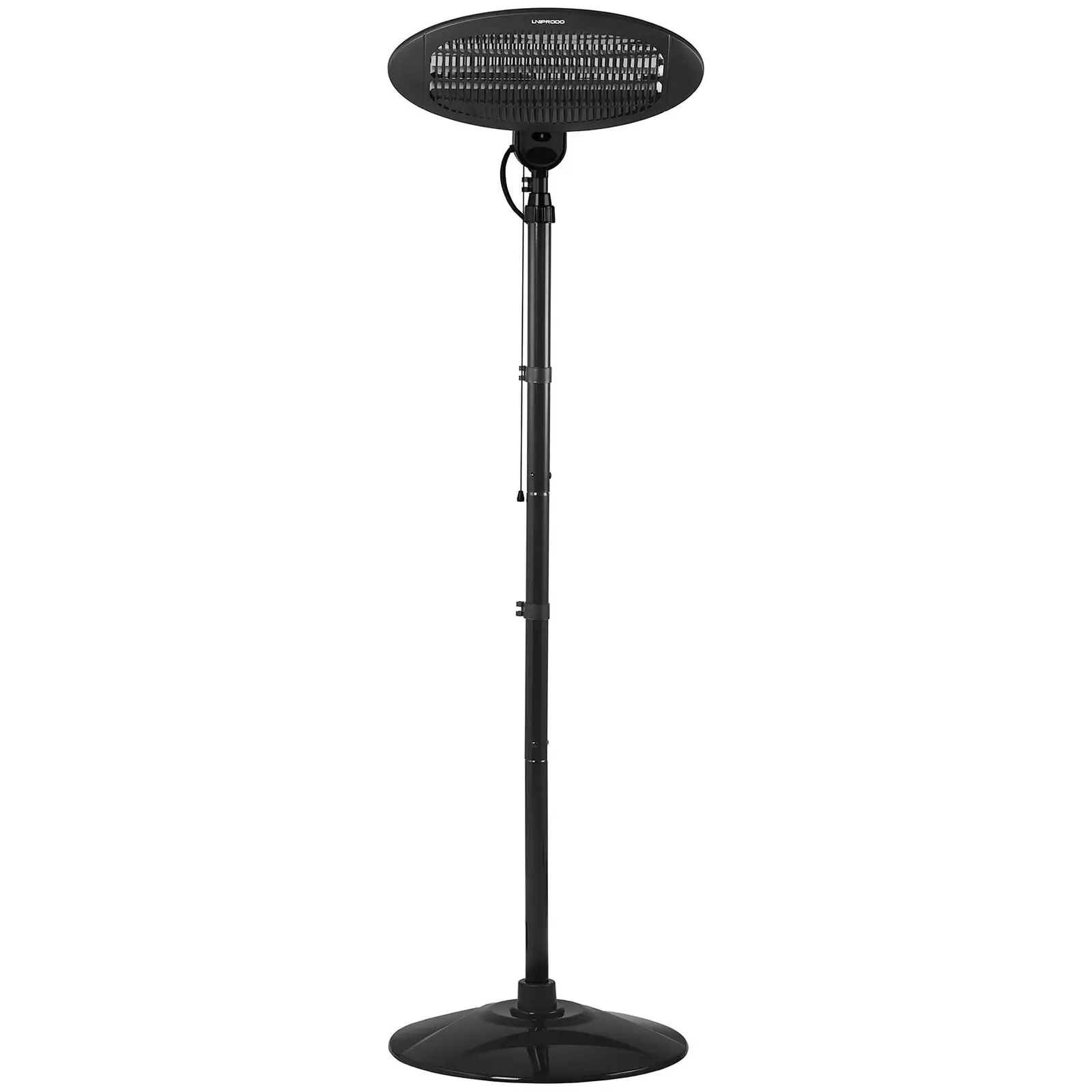 Chauffage radiant infrarouge - 2 000 W - Hauteur 1,8 à 2,1 m - Chauffage d'appoint sur pied (Matériau(x): Acier inoxydable)