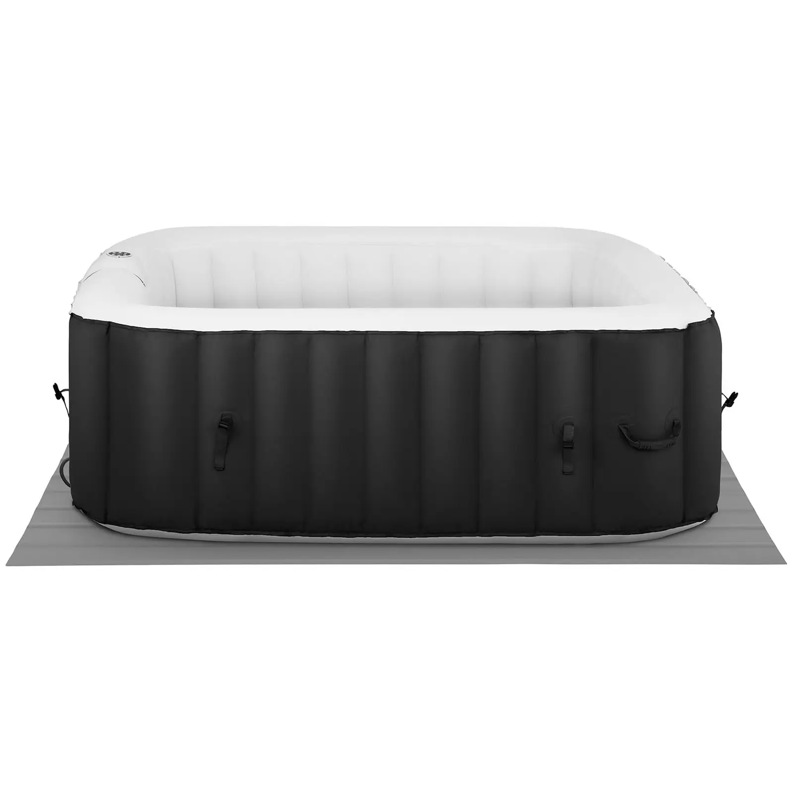 Idromassaggio gonfiabile - 900 l - 6 persone - 130 bocchette - Nero/bianco