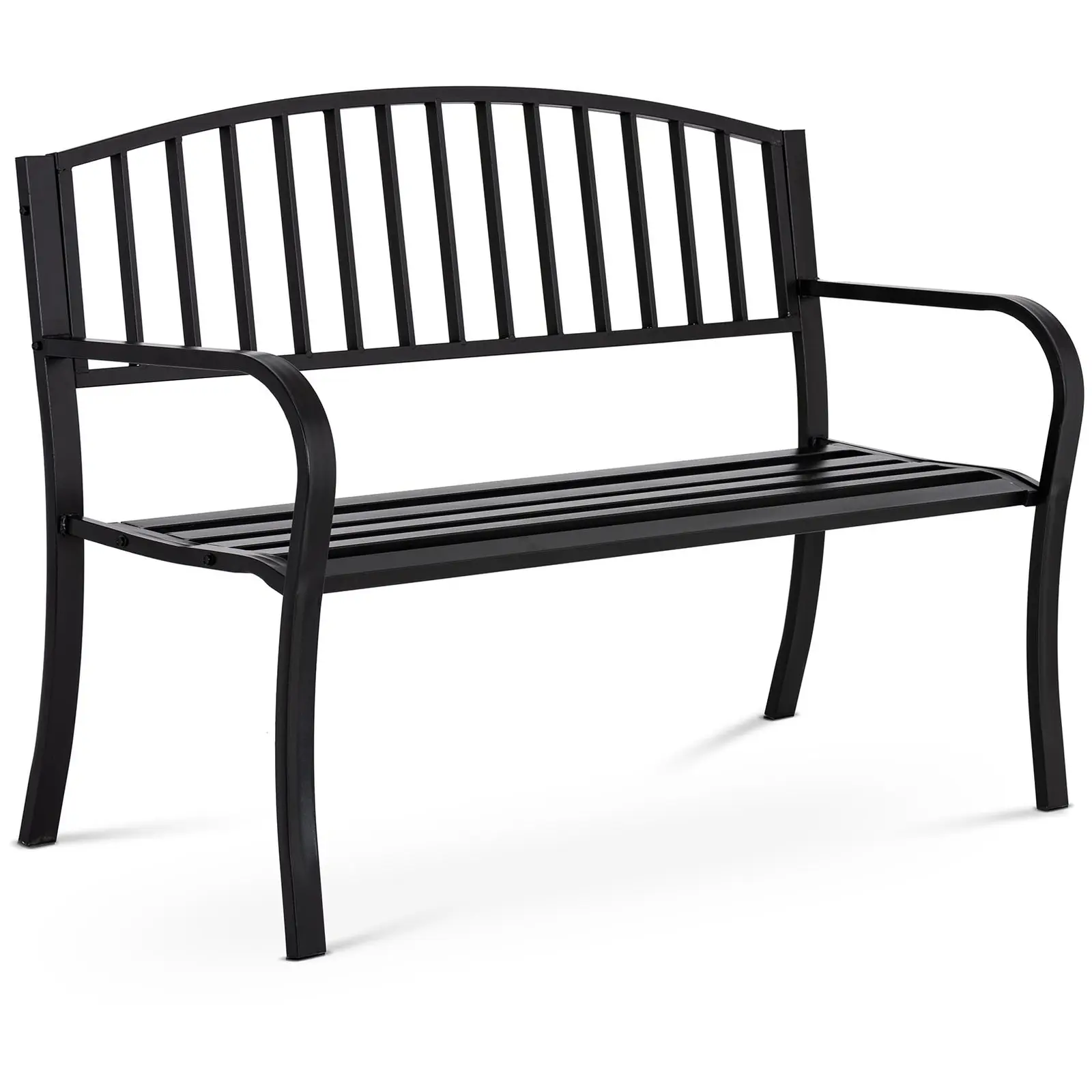 Kovová lavička 1250 x 420 x 830 mm - Zahradní židle Uniprodo