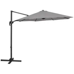 Lámpa formájú napernyő - Sötétszürke - kerek - Ø 300 cm - dönthető és forgatható