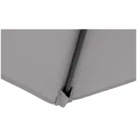 Hängparasoll - mörkgrått - fyrkantigt - 250 x 250 cm - kan lutas