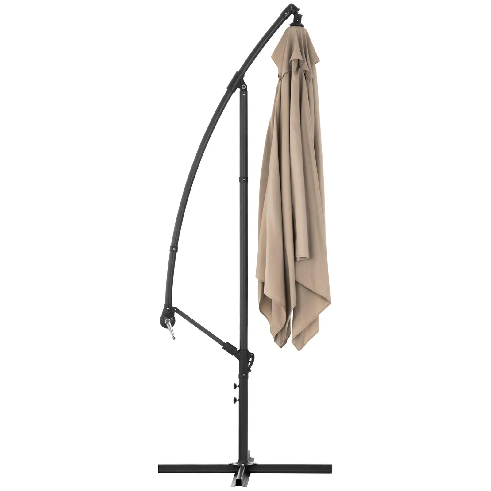 B-Ware Ampelschirm - Creme­far­ben - viereckig - 250 x 250 cm - neigbar