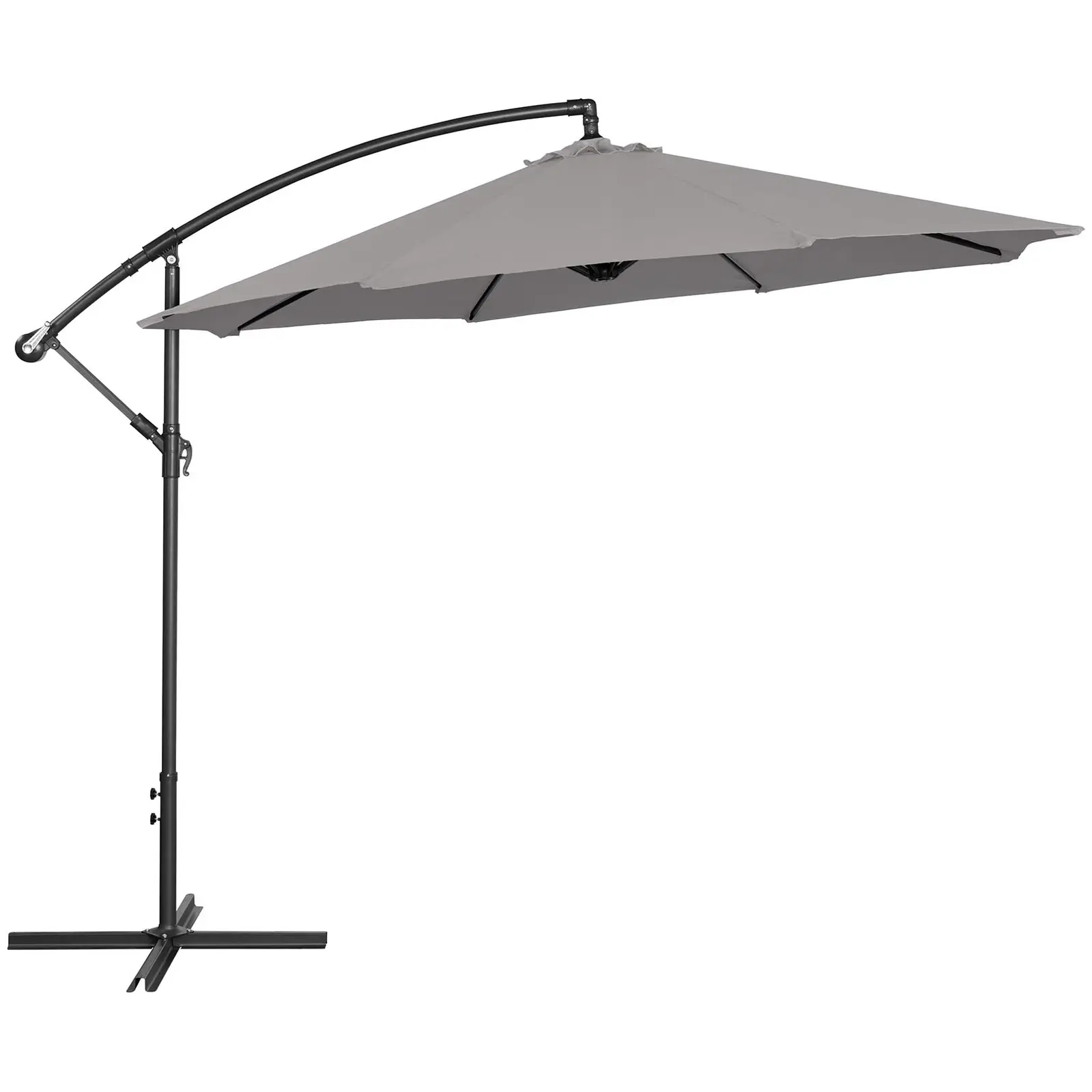 Lámpa formájú napernyő - Sötétszürke - kerek - Ø 300 cm - dönthető