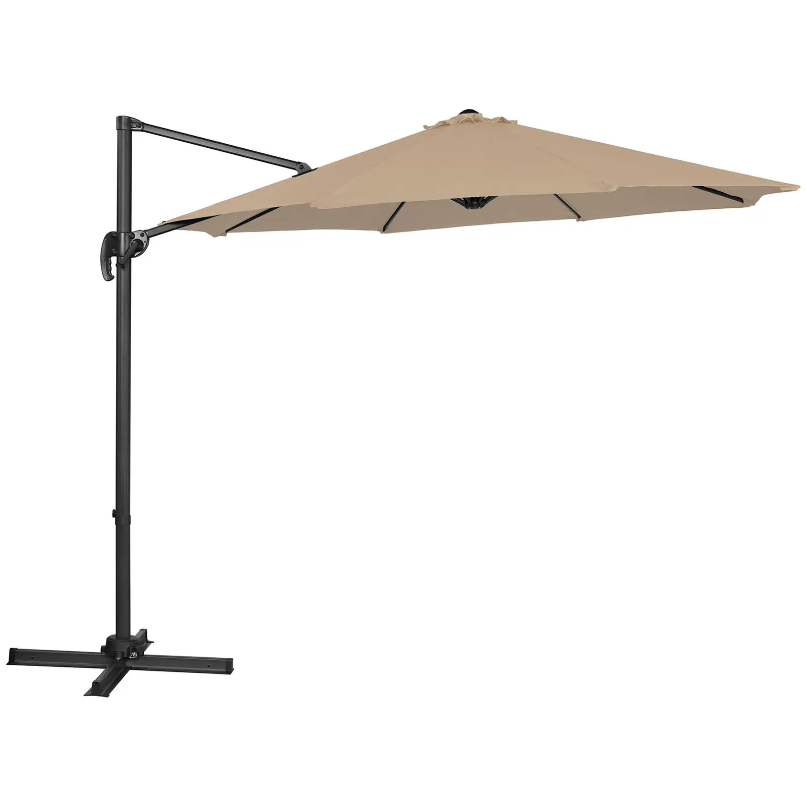 Lámpa formájú napernyő - Taupe - kerek - Ø 300 cm - dönthető és forgatható