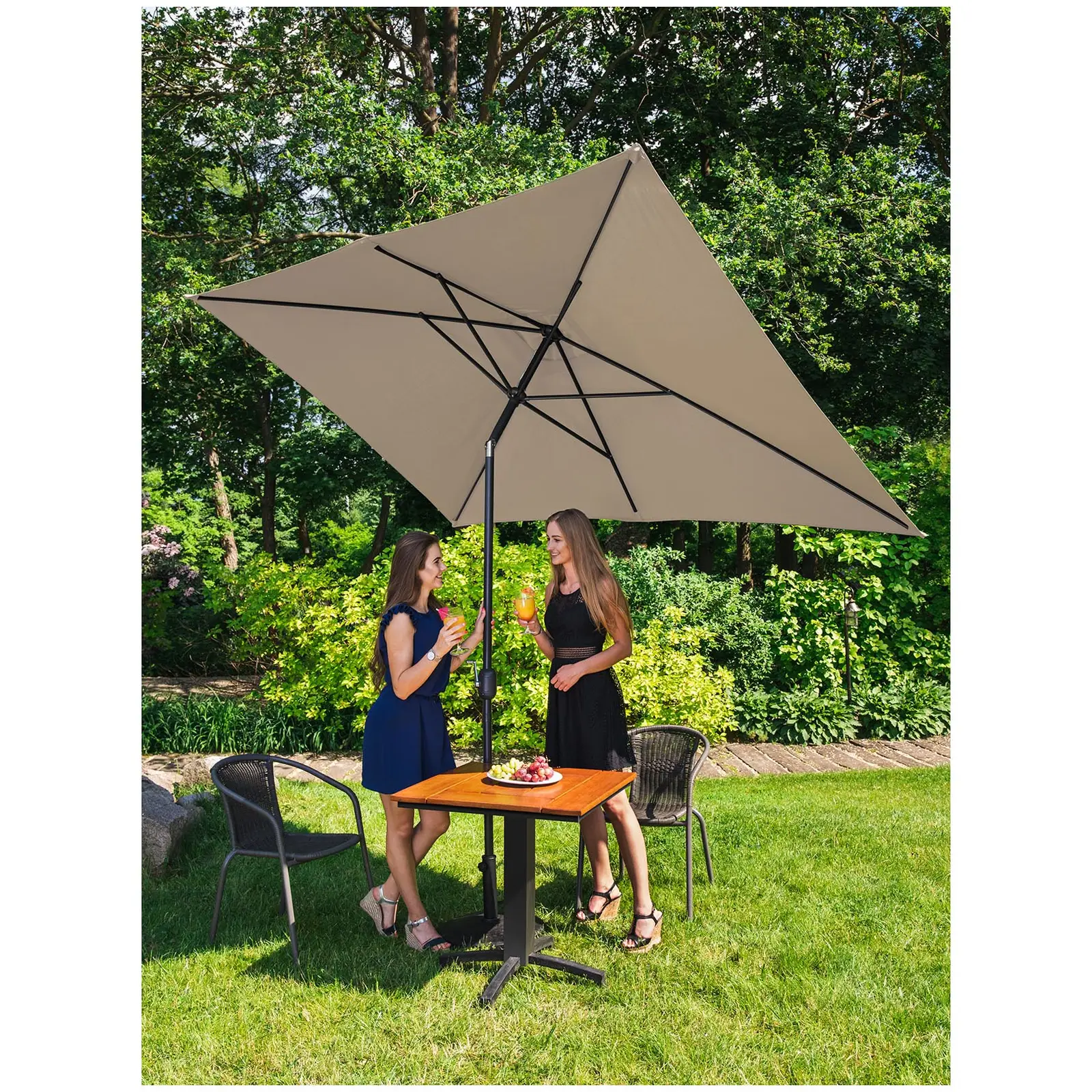 Rectangular umbrella on sale