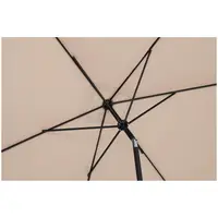 Garden umbrella - cream - rectangular - 200 x 300 cm - inclinable