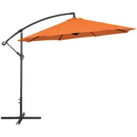Garden umbrella - orange - round - Ø 300 cm - tiltable