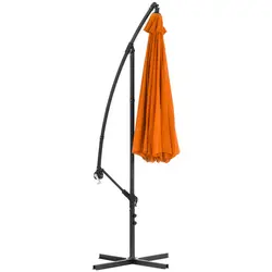 Hängparasoll - orange - runt - Ø 300 cm - kan lutas