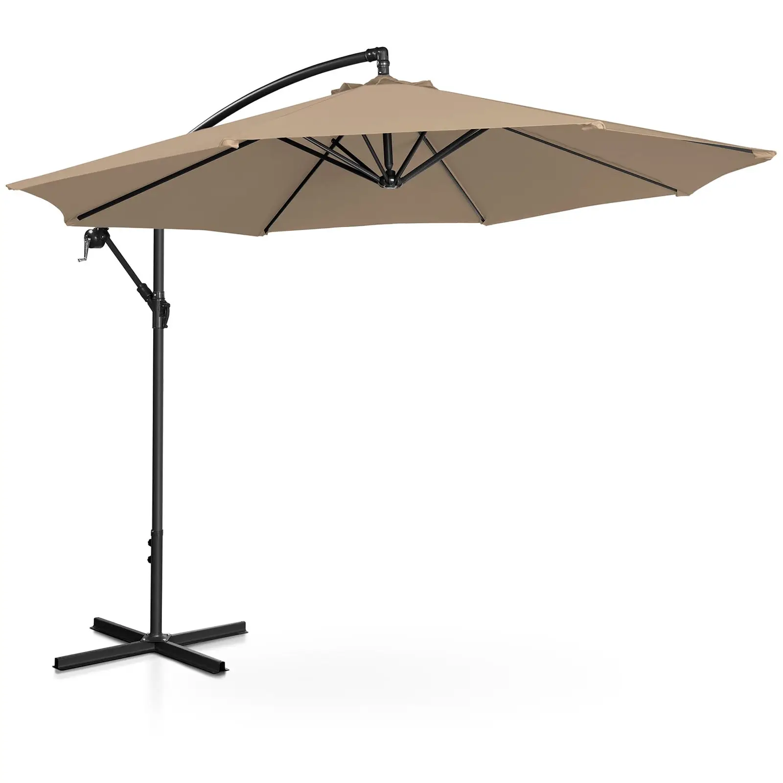 Lámpa formájú napernyő - Taupe - kerek - Ø 300 cm - dönthető