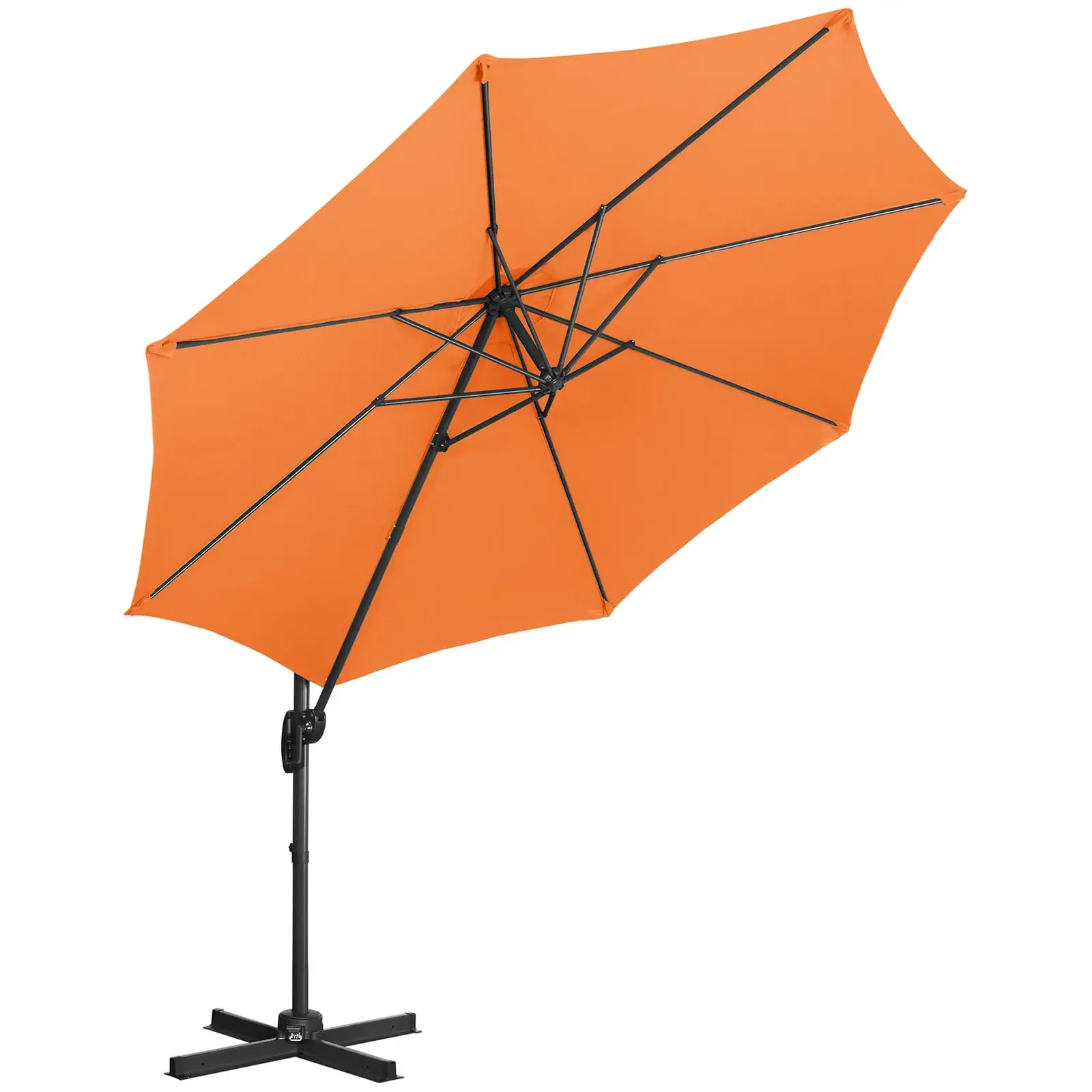 Ampelschirm - Orange - rund - Ø 300 cm - neig- und drehbar - 4