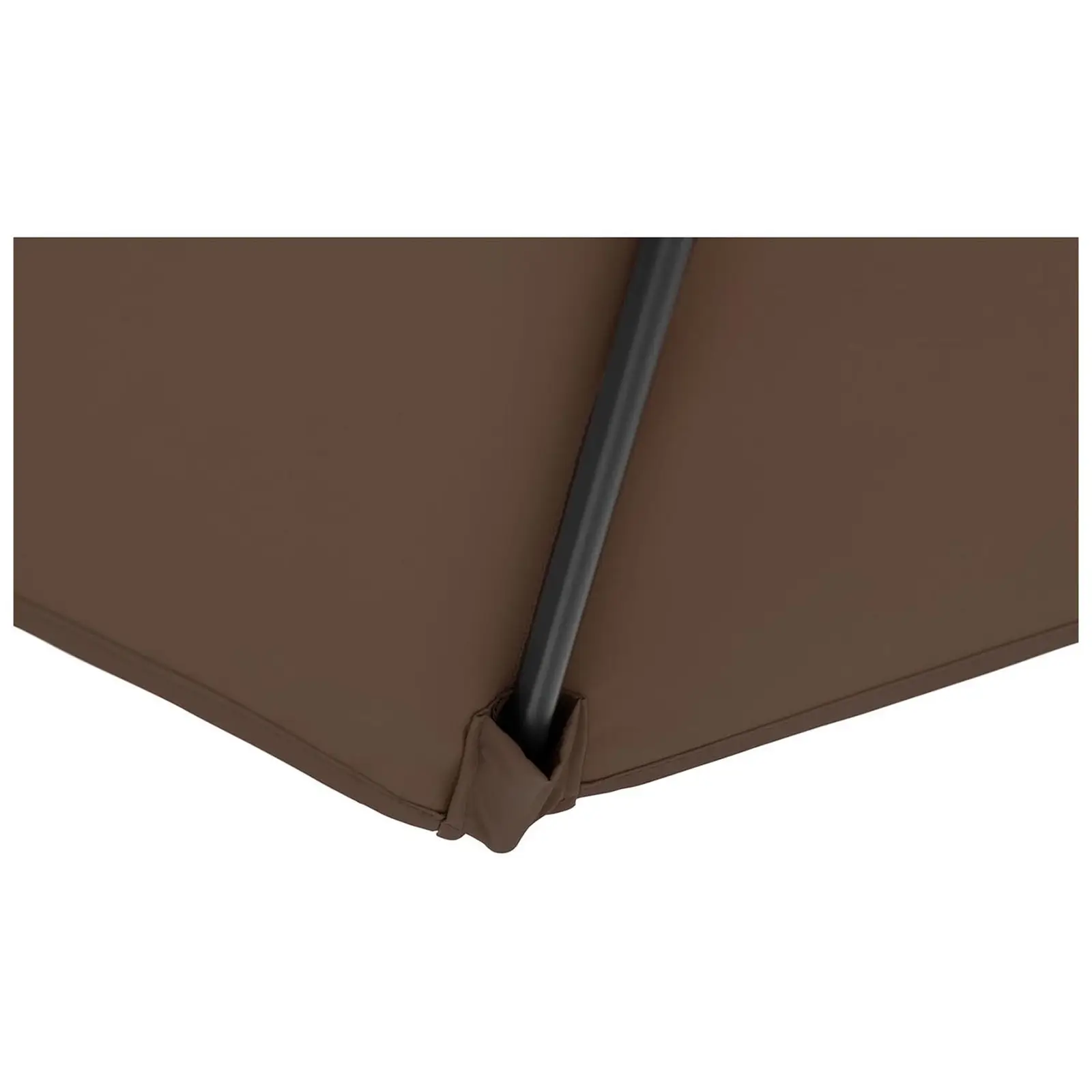 Boční slunečník - hnědý - kulatý - Ø 300 cm - naklápěcí (Průměr tyče [mm]: 48)