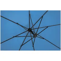 Hanging Parasol - blue - round - Ø 300 cm - tiltable