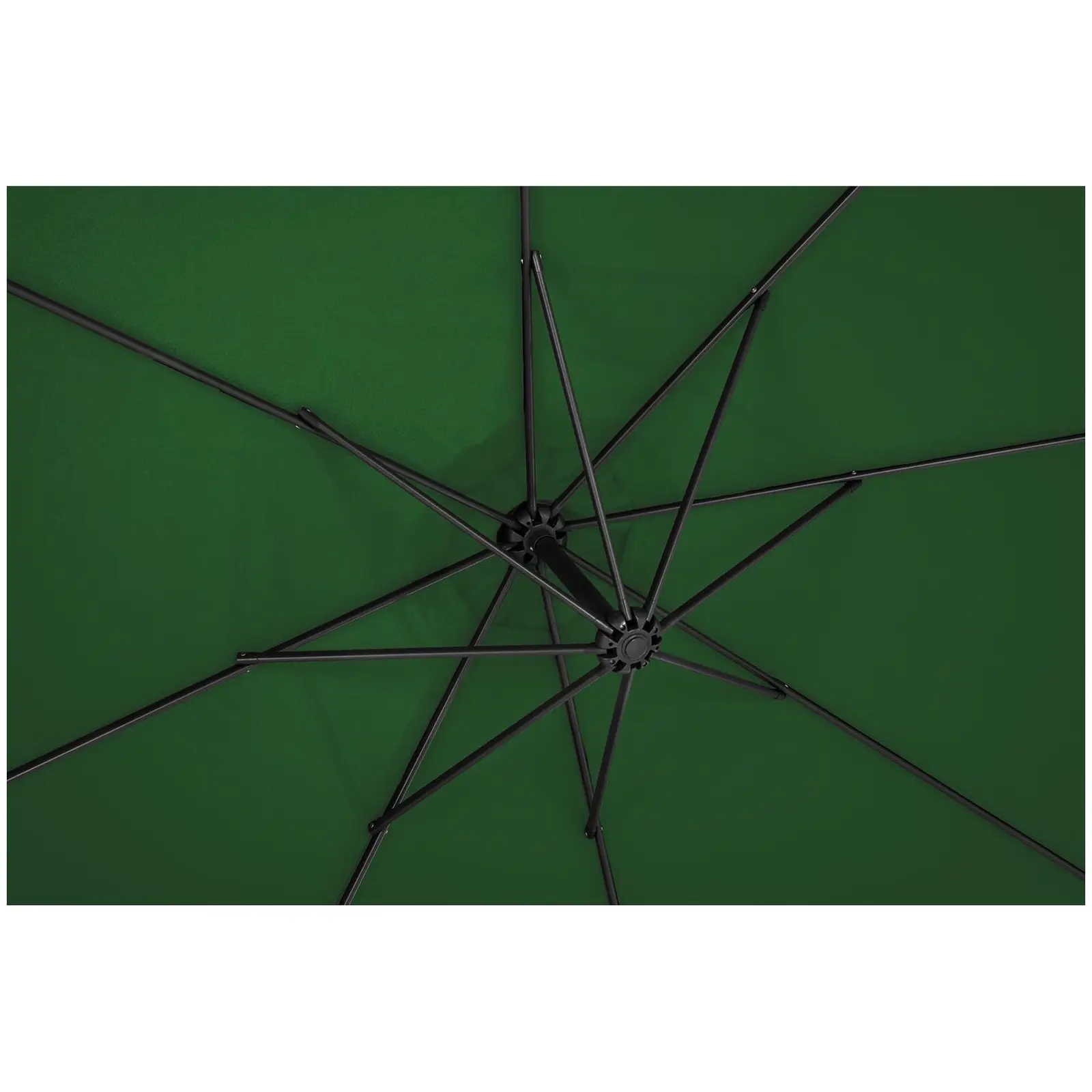 B-zboží Boční slunečník - zelený - kulatý - Ø 300 cm - naklápěcí