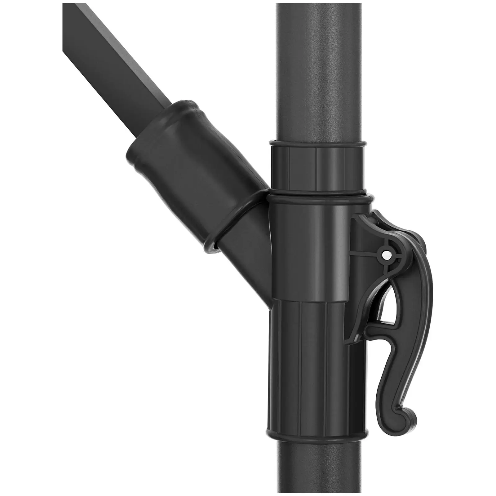 Parasol déporté - Vert - Rond - Ø 300 cm - Inclinable (Matériau(x) imperméable(s): Non)