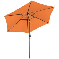 Parasol groot - oranje - zeshoekig - Ø 300 cm - kantelbaar
