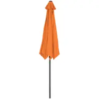 Parasoll stort - orange - sexkantigt - Ø 300 cm - Fällbart