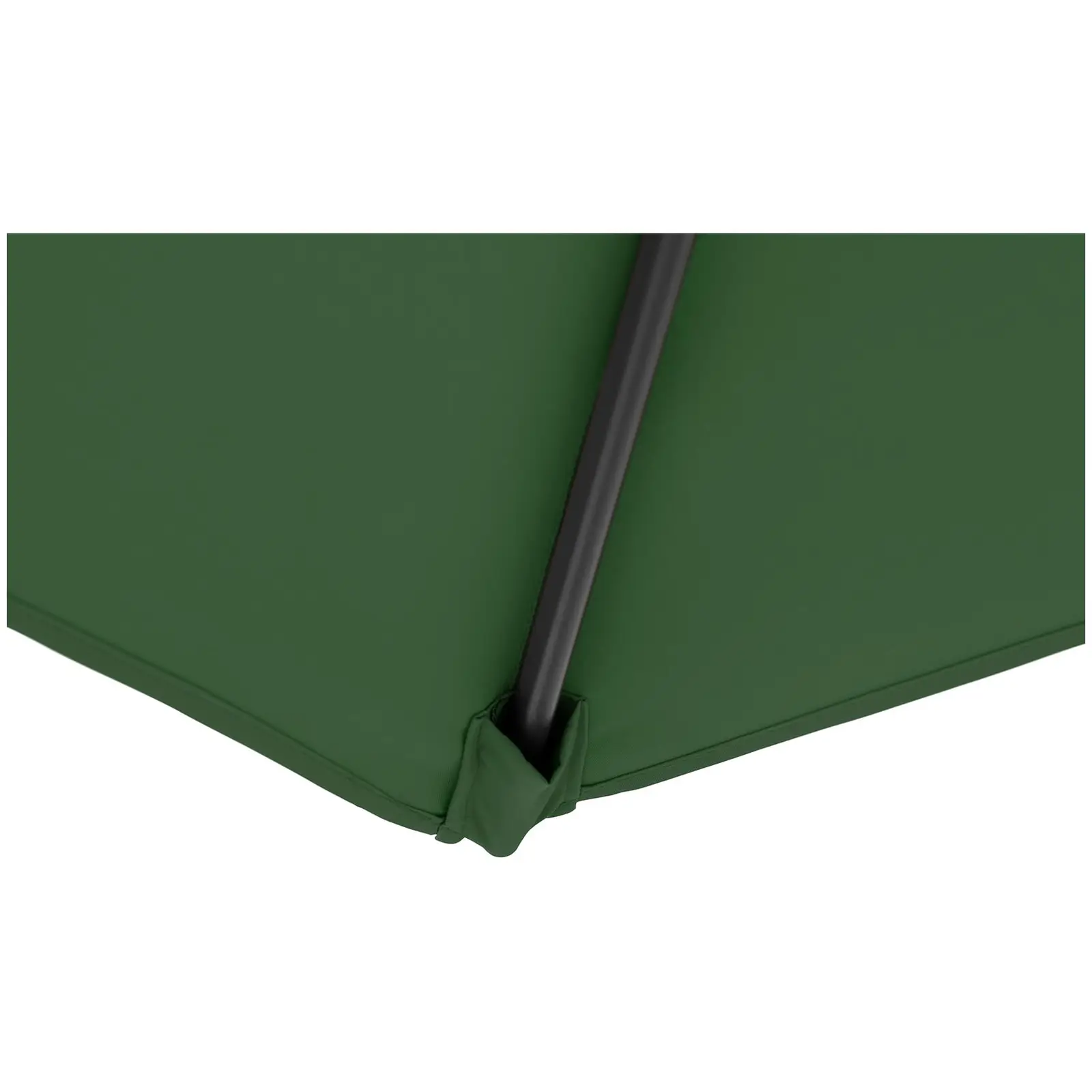 Velký slunečník - zelený - šestihranný - Ø 300 cm - s náklonem (Průměr lamel [mm]: 12 x 18)