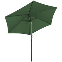 Parasoll stort - grönt - sexkantigt - Ø 300 cm - fällbart