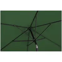 Aurinkovarjo suuri - vihreä - kuusikulmainen - Ø 300 cm - kallistettava