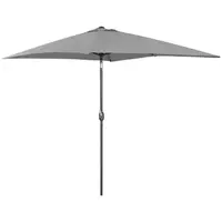 Large Outdoor Umbrella - dark grey - rectangular - 200 x 300 cm - tiltable