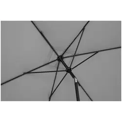 Ombrellone palo centrale grande - Grigio scuro - Rettangolare - 200 x 300 cm - Inclinabile