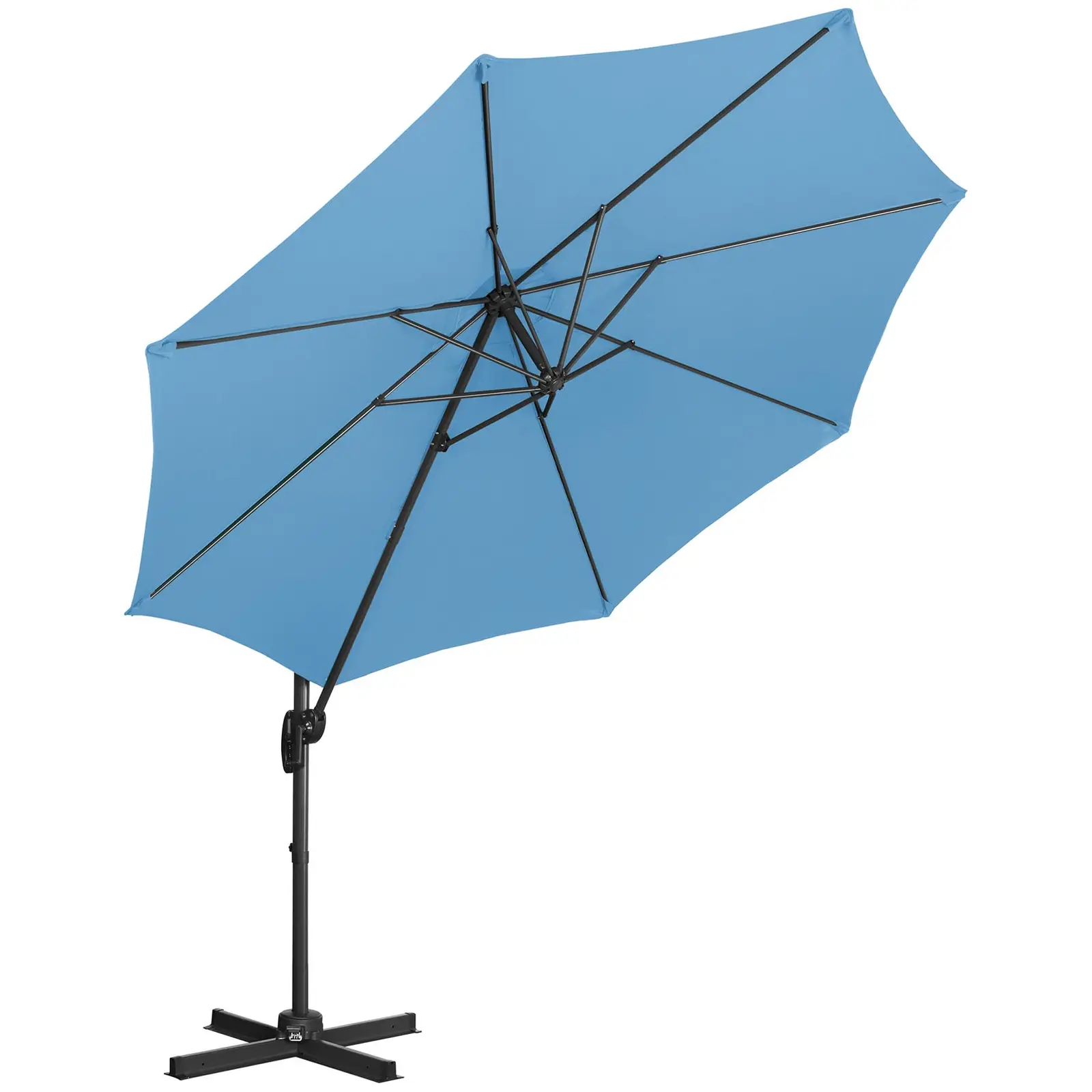 Garden umbrella - Blue - Round - Ø 300 cm - Tiltable and rotatable