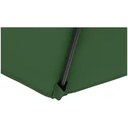 Hageparasoll - grønn - firkantet - 250 x 250 cm - kan vippes
