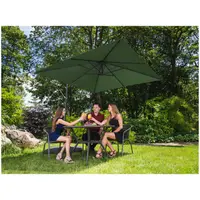 Garden umbrella - Green - Square - 250 x 250 cm - Tiltable