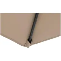 Kakkoslaatu Aurinkovarjo suuri - ruskeanharmaa - suorakulmainen - 200 x 300 cm - kallistettava