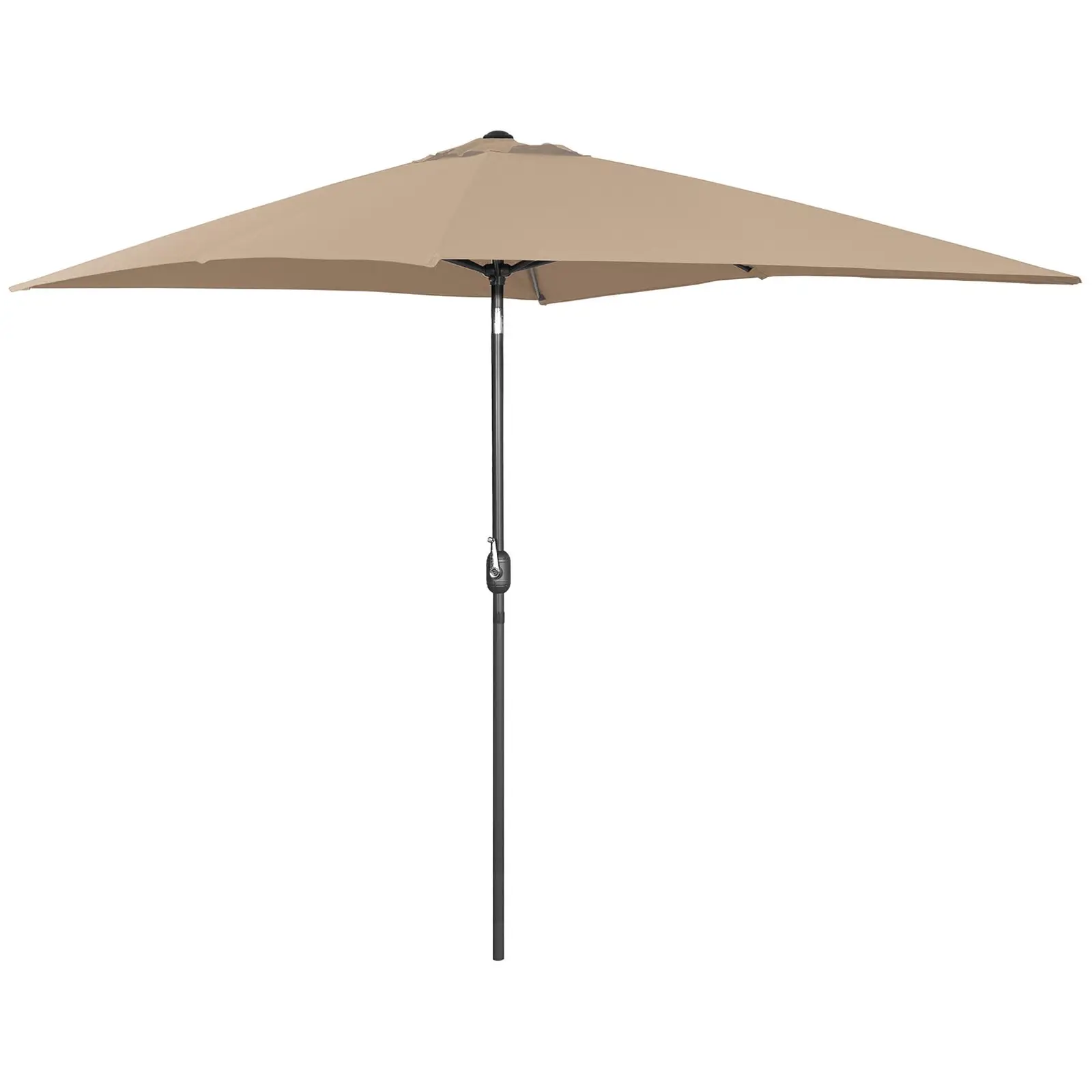 Factory second Large Outdoor Umbrella - taupe - rectangular - 200 x 300 cm - tiltable