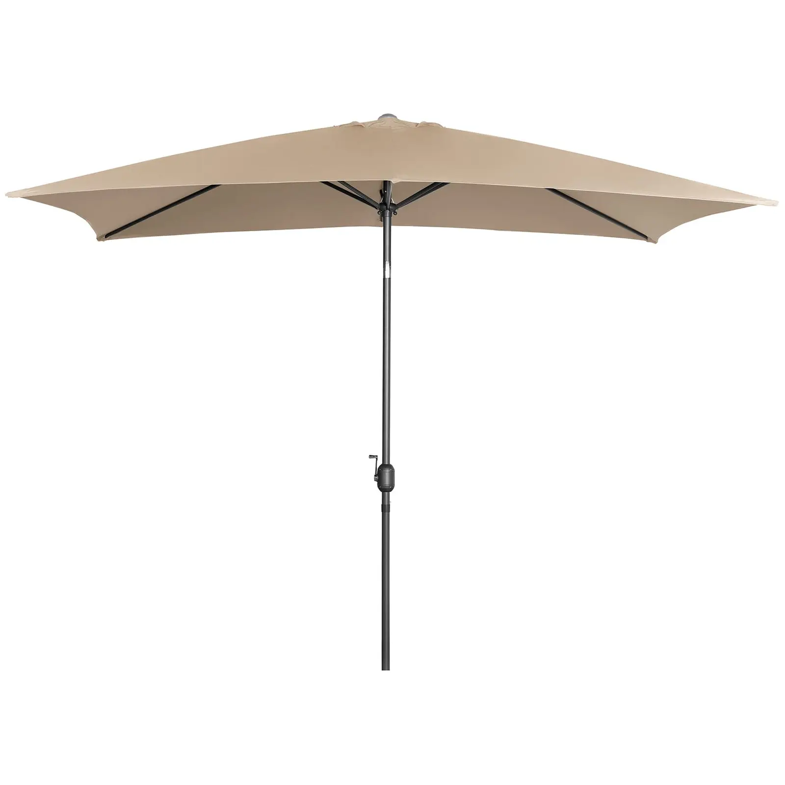 Factory second Large Outdoor Umbrella - taupe - rectangular - 200 x 300 cm - tiltable
