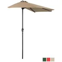 Μισή ομπρέλα - Κρέμα - Πεντάγωνο - 270 x 135 cm
