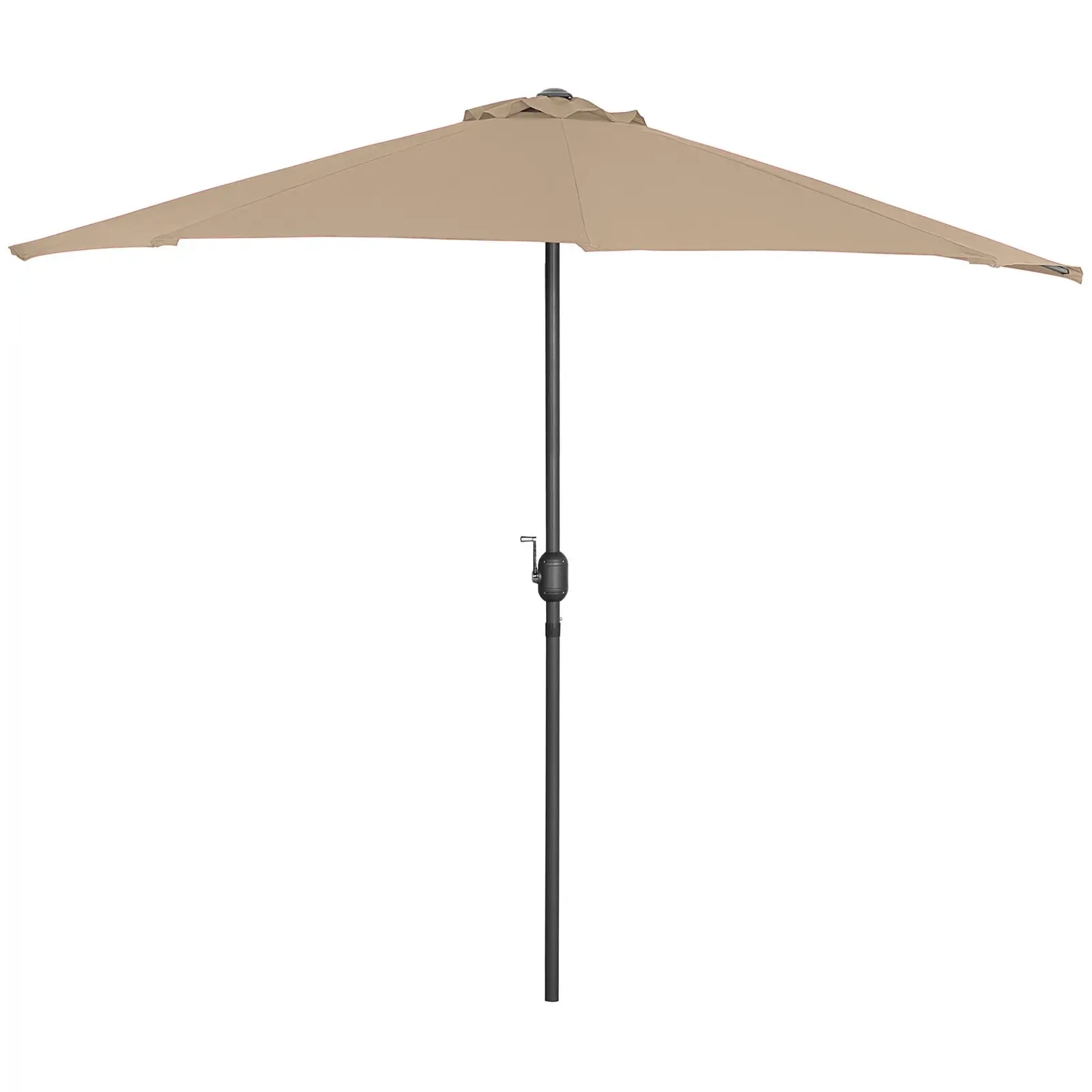 B-termék Félköríves napernyő - Krémszínű - ötszögletű - 270 x 135 cm
