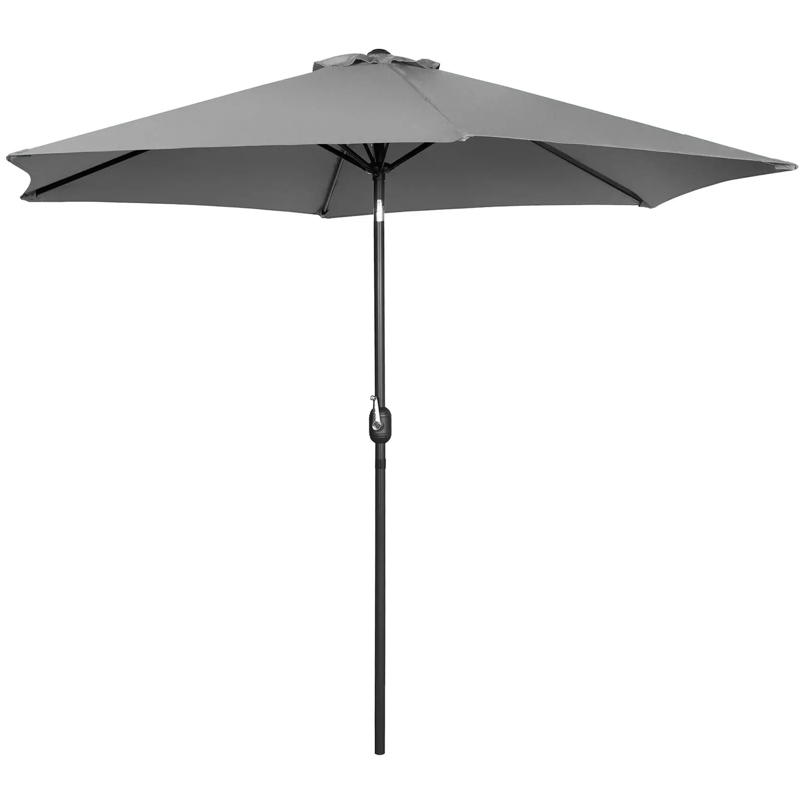 Velký slunečník - tmavě šedý - šestihranný - Ø 300 cm - naklápěcí (Výklopný: Ano)
