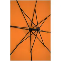Ομπρέλα κήπου - Πορτοκαλί - τετράγωνο - 250 x 250 cm - ανακλινόμενη