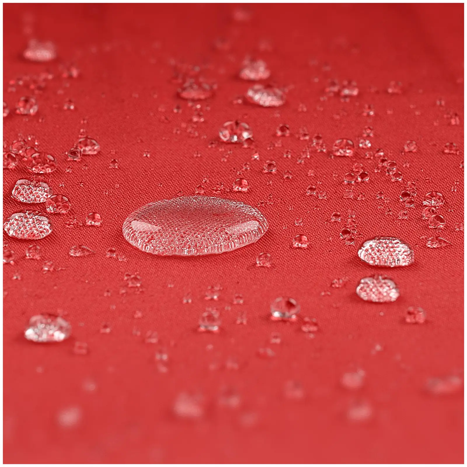 Parasol de terrasse – Rouge – Hexagonale – Ø 300 cm – Inclinable (Diamètre mât [mm]: 38)