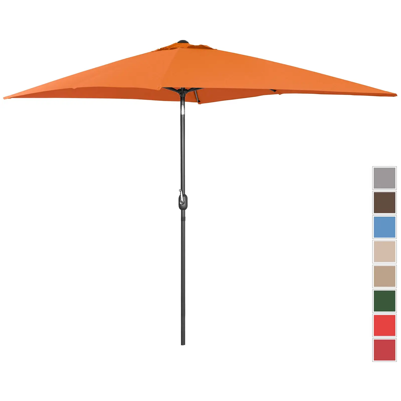 Outlet Parasol ogrodowy - pomarańczowy - prostokątny - 200 x 300 cm - uchylny