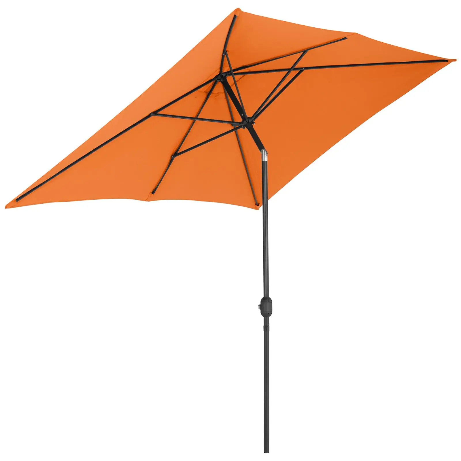 Large Outdoor Umbrella - orange - rectangular - 200 x 300 cm - tiltable