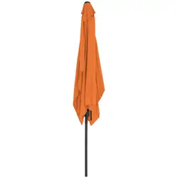 Sombrilla grande - naranja - rectangular - 200 x 300 cm - inclinable